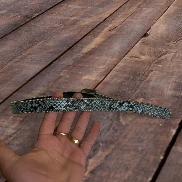 Vintage 2000s Y2K Western Jewel Studded Belt - Picture 4 of 5